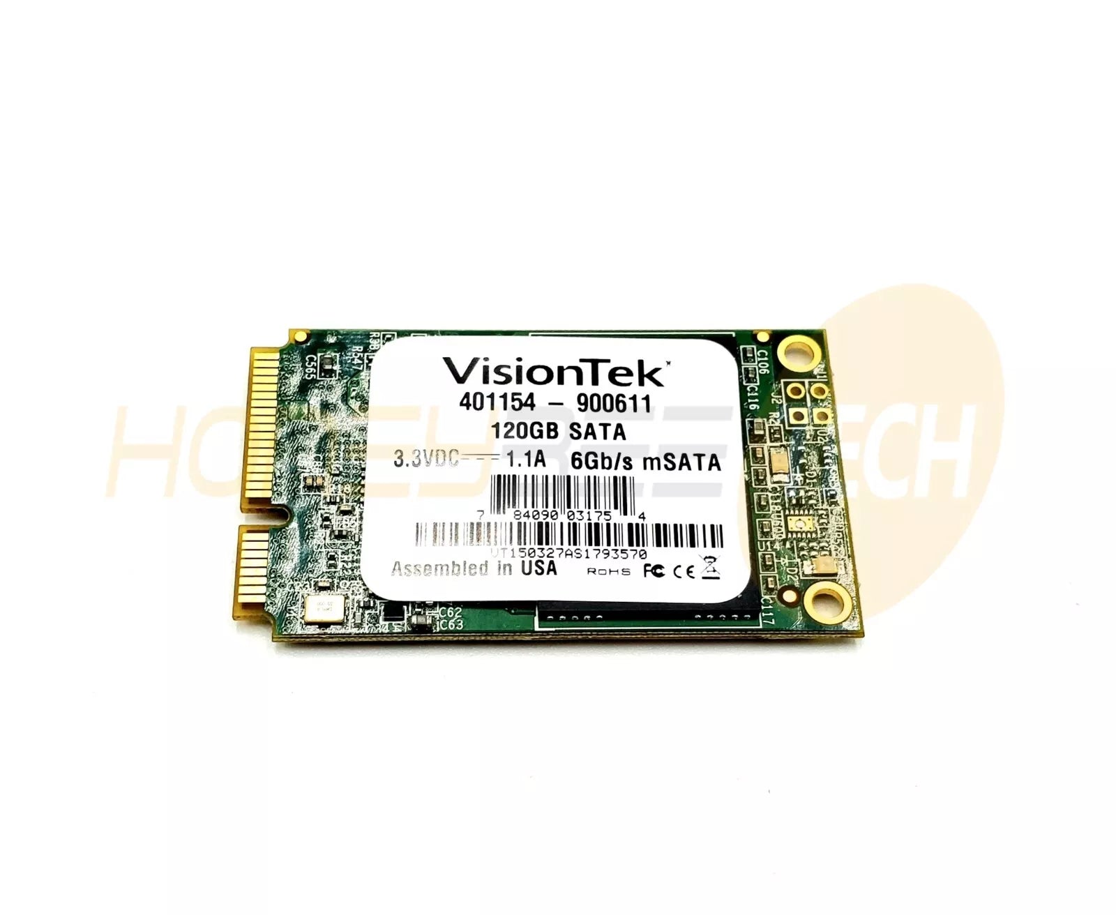 VISIONTEK 120GB INTERNAL MSATA SOLID STATE DRIVE SSD 6Gbps 900611 TESTED - Honeybee-Technologies